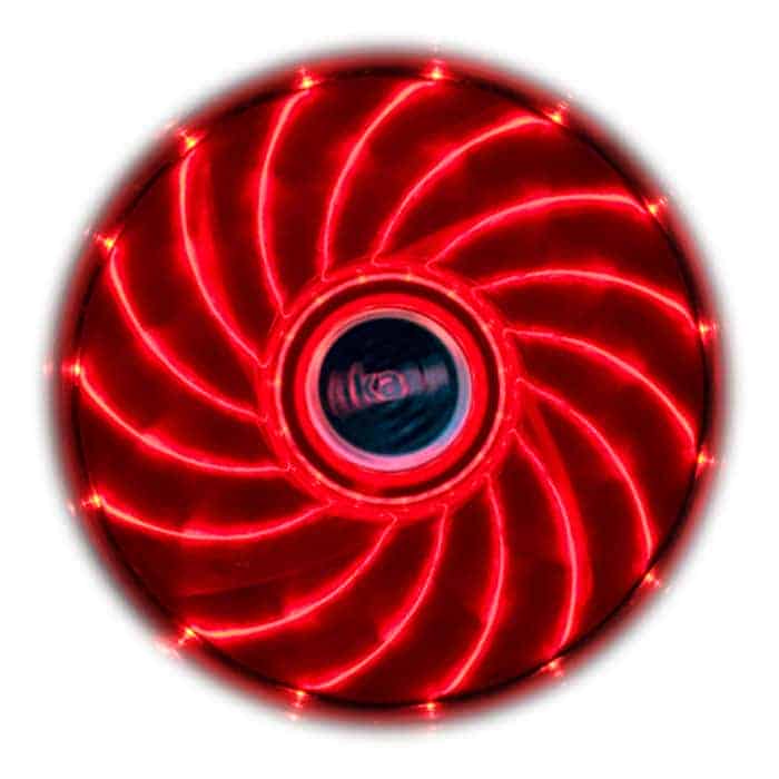 (image for) Akasa 120mm Red Vegas 15 LED PC Case Fan